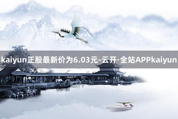 kaiyun正股最新价为6.03元-云开·全站APPkaiyun