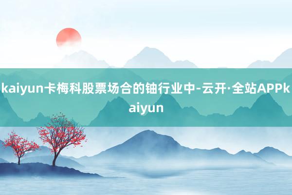 kaiyun卡梅科股票场合的铀行业中-云开·全站APPkaiyun