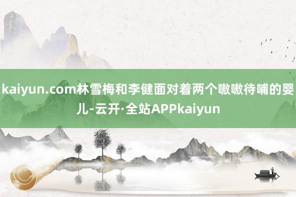 kaiyun.com林雪梅和李健面对着两个嗷嗷待哺的婴儿-云开·全站APPkaiyun