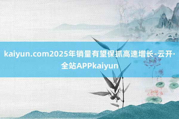kaiyun.com2025年销量有望保抓高速增长-云开·全站APPkaiyun